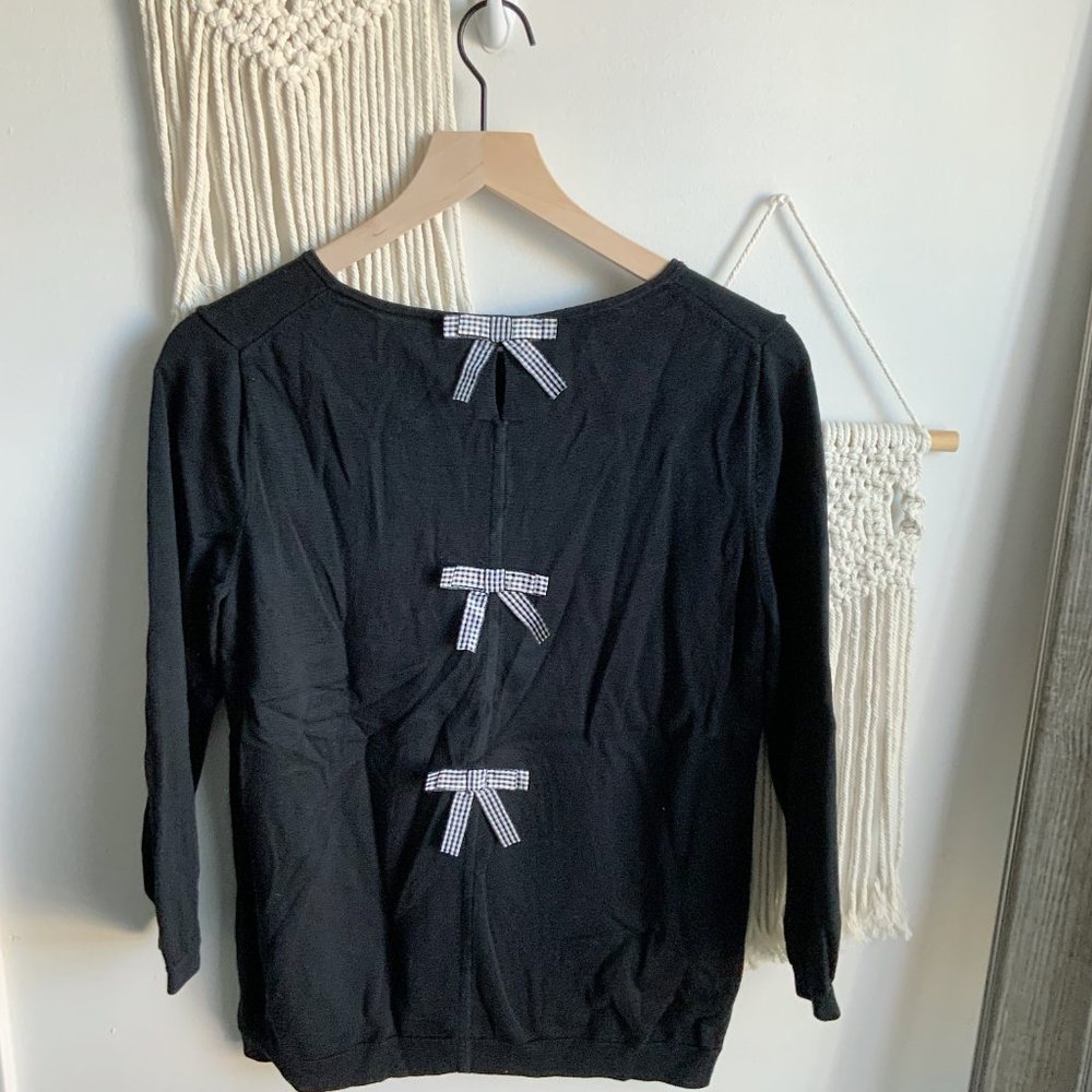 Talbots bonnie bow sweater